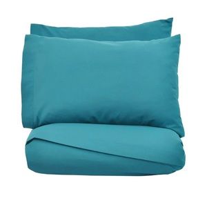 Twin Sheet Set Aqua